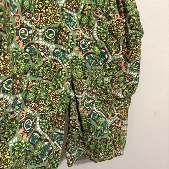 Green Patterned Overalls - Picture 6 of 9